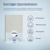 Jersey Spannbettlaken für Babymatratzen 60x120 bis 70x140cm, Hellgrau Bild 3