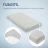 Jersey Spannbettlaken für Babymatratzen 60x120 bis 70x140cm, Hellgrau Bild 5