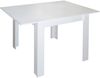 Esstisch Bull 0567 80x80 weiss matt B H T 80 120 x 75 x 80 cm Bild 2