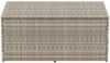 vidaXL Garten-Auflagenbox Hellgrau 110x50x58 cm Poly Rattan 4104073 Bild 4