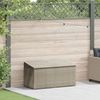vidaXL Garten-Auflagenbox Hellgrau 110x50x58 cm Poly Rattan 4104073 Bild 2