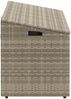 vidaXL Garten-Auflagenbox Hellgrau 110x50x58 cm Poly Rattan 4104073 Bild 5