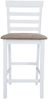 vidaXL Barhocker 2 Stk. Weiß Stoff 241702 Bild 3