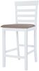 vidaXL Barhocker 2 Stk. Weiß Stoff 241702 Bild 4