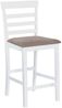 vidaXL Barhocker 2 Stk. Weiß Stoff 241702 Bild 2