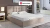 Vente-unique - ELIAVA Bett Stoff Beige - B 203 cm x H 106 cm x L 150 cm Bild 2