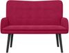 vidaXL 2-Sitzer Sofa Weinrot 115 x 61 x 87 cm Samt (V) 42028917 Bild 4