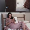 Bambi Boxspringbett mit Matratze Kopfteil Boxspringbett 180x200 - 90x200 Biosalt LED (Boxspringbett SET), LED und USB Bild 2