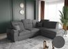 Ecksofa Schlafsofa Sofa FREJA Stoff Brooklyn Anthrazit Ottomane Rechts Bild 2