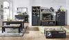 Vitrine >Jasmin< in Graphit aus Metall - 93x204x42cm (BxHxT) Bild 5