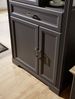 Vitrine >Jasmin< in Graphit aus Metall - 93x204x42cm (BxHxT) Bild 3