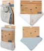 roba Geschenkset 'Lil Planet' - Handtuch, Waschlappen, Schmusetuch & Decke - GOTS & Oeko Tex - Grau Bild 4
