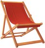 vidaXL Strandstühle 2 Stk. Klappbar Rot Stoff 3214491 Bild 3