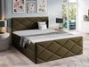 Mirjan24 Boxspringbett Alpiry, Braun, 120x200 cm, Plüsch Bild 2