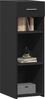 vidaXL Sideboard Schwarz 30x42,5x93 cm Holzwerkstoff 846307 Bild 3