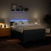 vidaXL Boxspringbett mit Matratze Blau 160x200 cm Stoff 3289820 Bild 5
