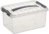 Sunware Aufbewahrungsbox Q-Line mit Deckel 30 x 20 cm 6 L transparent Bild 2
