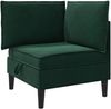 vidaXL Sofa mit Stauraum Dunkelgrün Samt 42027079 Bild 2