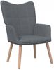 vidaXL Relaxsessel mit Hocker Dunkelgrau Stoff [327931] Bild 3