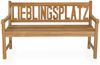 Massive Teak Sitzbank LIEBLINGSPLATZ 130cm Gartenbank Holzbank Teakbank Bild 3