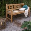 Massive Teak Sitzbank LIEBLINGSPLATZ 130cm Gartenbank Holzbank Teakbank Bild 4
