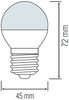 4W E27 Mini LED Filament Leuchtmittel Birne Leuchte 430 Lumen klar Glas kaltweiß 6000K Bild 2