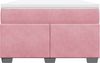 vidaXL Boxspringbett mit Matratze Rosa 120x200 cm Samt 3285280 Bild 4