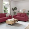 vidaXL 2-tlg. Sofagarnitur mit Kissen Weinrot Stoff 3324734 Bild 1