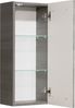 Hängeschrank >Abelica I< in Graphit Struktur aus Glas - 30x70x20cm (BxHxT) Bild 2