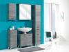 Hängeschrank >Abelica I< in Graphit Struktur aus Glas - 30x70x20cm (BxHxT) Bild 5