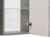 Hängeschrank >Abelica I< in Graphit Struktur aus Glas - 30x70x20cm (BxHxT) Bild 3