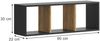 Wandregal Tomy Anthrazit/Goldkraft Eiche 90 x 30 cm 2er Set Vicco Bild 2