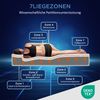 Novelux Kaltschaummatratze 140x200 cm 7 Zonen Komfortschaummatratze – H2/H3 Wendematratze 20 cm hoch, Waschbarer Bezug, Ergonomisch Bild 4