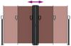 vidaXL Seitenmarkise Ausziehbar Braun 140x1000 cm 4004719 Bild 5