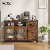 Woltu Sideboard, Küchenschrank aus MDF und Metall, für Küche Wohnzimmer Flur Bild 2