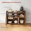 Woltu Sideboard, Küchenschrank aus MDF und Metall, für Küche Wohnzimmer Flur Bild 4