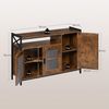 Woltu Sideboard, Küchenschrank aus MDF und Metall, für Küche Wohnzimmer Flur Bild 3