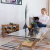 Relaxdays Stapelbares Weinregal aus Bambus Bild 3