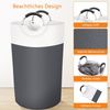 TUWENA Wäschekorb Großer 90L Wäschesammler mit Aluminiumgriffen, faltbarer Wäschekorb Bild 3