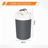 TUWENA Wäschekorb Großer 90L Wäschesammler mit Aluminiumgriffen, faltbarer Wäschekorb Bild 2