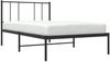 vidaXL Bettgestell mit Kopfteil Metall Schwarz 90x190 cm 352472 Bild 5