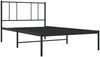 vidaXL Bettgestell mit Kopfteil Metall Schwarz 90x190 cm 352472 Bild 3