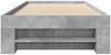 vidaXL Bettgestell Betongrau 75x190 cm Holzwerkstoff 3295530 Bild 5