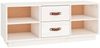 vidaXL TV-Schrank Weiß 100x34x40 cm Massivholz Kiefer 818226 Bild 2
