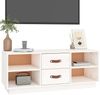 vidaXL TV-Schrank Weiß 100x34x40 cm Massivholz Kiefer 818226 Bild 4