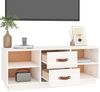 vidaXL TV-Schrank Weiß 100x34x40 cm Massivholz Kiefer 818226 Bild 5