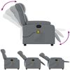 vidaXL Massagesessel Relaxsessel Grau Kunstleder 3206242 Bild 5