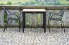 Outdoor Tisch Quadrat Teak / natur eloxiert 160x80 Bild 3