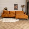 Bronx71 Ecksofa Denver Samt ockergelb/cognac rechts Bild 4