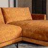 Bronx71 Ecksofa Denver Samt ockergelb/cognac rechts Bild 5